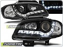 Přední světlomety, světla, lampy, Seat Ibiza, Cordoba, 1999-2002, LED Daylight, černé black LPSE20