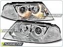 Přední světla Volkswagen Passat 3BG, 2001-2004, Angel Eyes,  chrom LPVW33