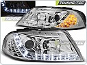 Přední světla Volkswagen Passat 3BG, 2001-2004, LED Daylight, chrom + LED blinkr LPVWC7