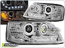 Přední světla Volkswagen VW T5, 2003-2009, LED Daylight, chrom + LED blinkr LPVWA7