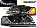 Přední světla Volvo S40, V40, 1996-2000, LED Daylight, černé black + LED blinkr LPVO10