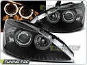 Přední světlomety, světla, lampy Ford Focus 1, 2001-2004, Angel Eyes, černé black LPFO46