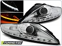 Přední světla Ford Mondeo, 2007-2010, LED Daylight, chrom s LED blinkrem LPFO54