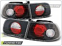 Zadní světla, lampy Honda Civic, 1992-1995, 3dveř, čiré, černé black LTHO10