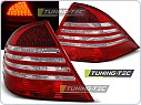 Zadní světla, lampy LED Mercedes W220, S-class, 1998-2005, bílé, červené LDME48