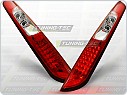 Zadní světlomety, lampy LED Ford Focus 2, 2005-2010, hatchback, čiré, červené LDFO07