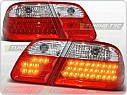 Zadní světla, lampy LED Mercedes W210 Sedan, E-class, 1993-2000, čiré, červené LDME01