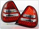 Zadní světla, lampy LED Mercedes W202, C-class, 1993-2000, čiré, červené LDME14