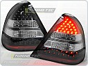 Zadní světlomety, světla, lampy LED Mercedes W202, C-class, 1993-2000, čiré, černé LDME15