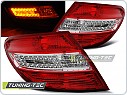 Zadní světla, lampy LED, Mercedes W204, C-Class, 2005-2008, červené, bílé LDME35