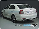 Difuzor zadního nárazníku M2 (dezen UV) Škoda Octavia 2 facelift, sedan,combi