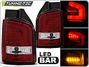 Zadní světla, lampy LED Volkswagen T5, 2010-, čiré, červené LDVW98