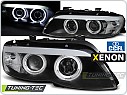 Přední světlomety lampy BMW X5, E53, 2003-2006, Angel Eyes, černé CCFL, XENON LPBMD1