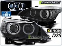 Přední světlomety BMW E60, E61 2003-2004 CCFL, XENON D2S, černé black LPBMC7