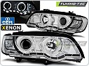 Přední světla, lampy BMW X5 E53, XENON 99-03, Angel Eyes, LED, chrom LPBMC4