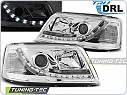 Přední světla VW T5, 03-08, LED Daylight chrom s DRL LPVWJ8