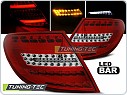 Zadní světla LED BAR, Mercedes W204, C-Classe, sedan, 2007-2010, červené, bílé LDME71