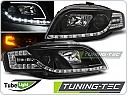 Přední světlomety Audi A4 B7 2004-2008 Tube Light, černé, LED blinkr LPAUC5