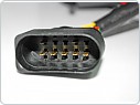 Zadní světlomety, světla, lampy Audi A6, C6, 2004-2008, sedan, LED BAR černé black, 7pin, LDAUC4