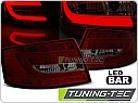 Zadní světla, lampy Audi A6, C6, 2004-2008, sedan, LED BAR červené kouřové, 7pin, LDAUC6