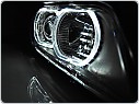 Přední světlomety, lampy BMW E39, 1995-2003, Angel Eyes LED, black černé LPBME1, AKCE skladem