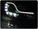 Přední světlomety, světla, lampy, lampy Volkswagen, VW Jetta, 2011-, Tube light tru DRL, černé black, LPVWL5