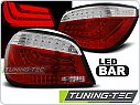 Zadní světlomety BMW E60 sedan, 2003-2007, LED BAR červené, čiré LDBMC3