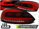 Zadní světla VW Scirocco, 2008- LED BAR NEON, červené, čiré LDVWC1