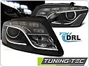 Přední světlomety, lampy Audi Q5, 2008-2012, LED TRU DRL Daylight, černá black, LPAUD4