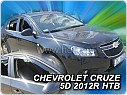 Plexi ofuky oken, deflektory, Chevrolet Cruze, 2009- hatchback, sedan, combi, přední