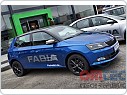 Chromové, nerezová kryty zrcátek Fabia 3 III, Rapid facelift