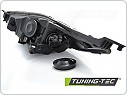 Přední světla, světlomety, lampy Ford Fiesta Mk7 2013-2016, LED DRL, černá black, LPFO69