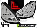 Zadní světlomety, lampy Ford Fiesta, 2008-2012, hatchback, LED BAR, chrom, LDFO44