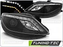 Přední světla Seat Ibiza 2008-2012, LED + LED blinkr, černé black, LPSE34