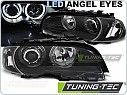 Přední světla, světlomety BMW E46 1999-2001, coupe, cabrio, Angel Eyes LED, černé LPBMG5