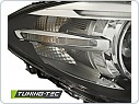 Přední světla LED angel eyes s denními světly BMW F10,F11 xenon D1S 2010-2013 černá, AKCE