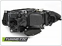 Přední světla LED angel eyes s denními světly BMW F10,F11 xenon D1S 2010-2013 černá, AKCE