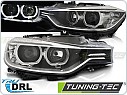 Přední světla angel eyes s LED denními světly BMW 3 F30,F31 2011-2015 černá