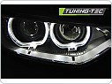 Přední světla angel eyes s LED denními světly BMW 3 F30,F31 2011-2015 černá