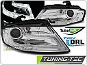 Přední světla s LED denními světly TubeLight Audi A4 B8 2008-2011 chrom