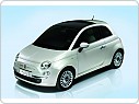 Gumové koberce, autokoberce sada FIAT 500 2008-/2015-, FIAT 500 Hybrid 2020-