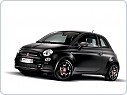 Gumové koberce, autokoberce sada FIAT 500 2008-/2015-, FIAT 500 Hybrid 2020-