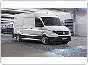 Gumové koberce, autokoberce sada přední VW Crafter 2017- 3místný