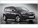 Gumové koberce, autokoberce sada CHEVROLET Orlando 2011- 7.míst