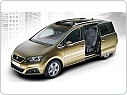 Gumové koberce, autokoberce sada SEAT Alhambra 2010- 7.míst