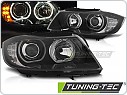 Přední světla s LED Angel Eyes BMW 3 E90, E91 2005-2011 černá