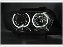 Přední světla s LED Angel Eyes BMW 3 E90, E91 2005-2011 černá