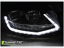 PŘEDNÍ SVĚTLA, LAMPY VW T6 2015-, LED DRL černé