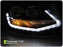 PŘEDNÍ SVĚTLA, LAMPY VW T6 2015-, LED DRL černé