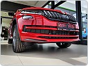 Škoda Kodiaq - dekorativní lišty předního nárazníku KI-R, 3-dílná sada - lakované - RED